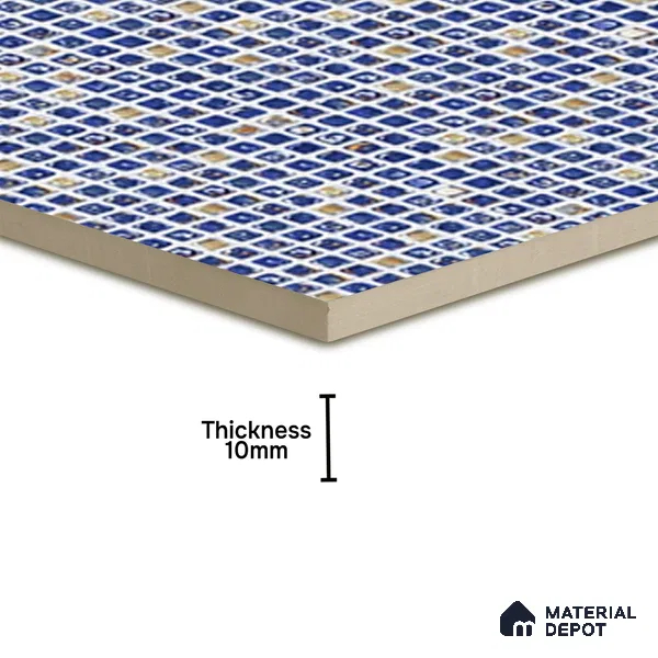 Mosaic Wall Tile TL 07180 E Penny Cosmo Syros 1 ft x 1 ft Glossy Finish Ceramic Tile - 10 mm