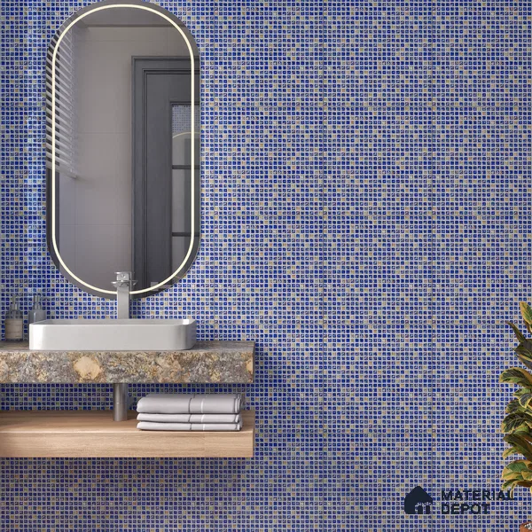 Mosaic Wall Tile TL 07180 E Penny Cosmo Syros 1 ft x 1 ft Glossy Finish Ceramic Tile - 10 mm