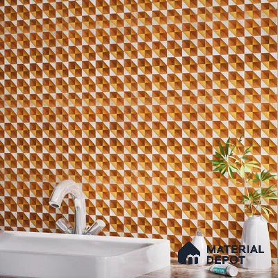 Highlighter Wall Tile TL 07185 Brillo Nexo Keystone 1 ft x 1 ft Matte Finish Ceramic Tile - 10 mm | Suitable For Kitchen, Bathroom & Accent/Feature Wall