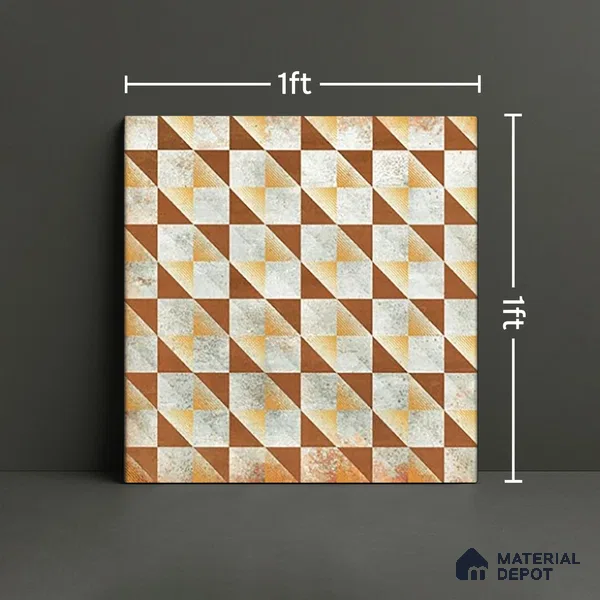 TL 07185 B Brillo Nexo Kroma 1 ft x 1 ft Matte Finish Ceramic Tile - 10 mm