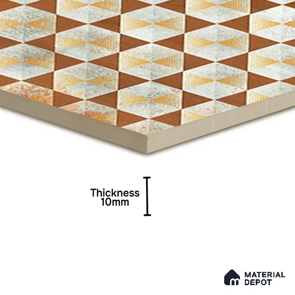 TL 07185 B Brillo Nexo Kroma 1 ft x 1 ft Matte Finish Ceramic Tile - 10 mm