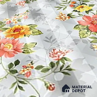 Floral Wall Tile TL 07185 D Brillo Nexo Parco 1 ft x 1 ft Matte Finish Ceramic Tile - 10 mm | Please Expect a Slight Variation of Pattern