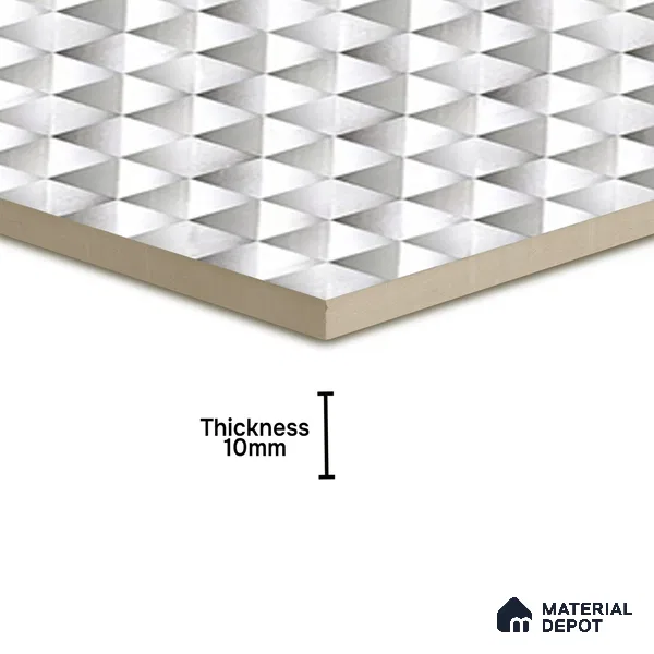 TL 07185 E Brillo Nexo Zafra 1 ft x 1 ft Matte Finish Ceramic Tile - 10 mm