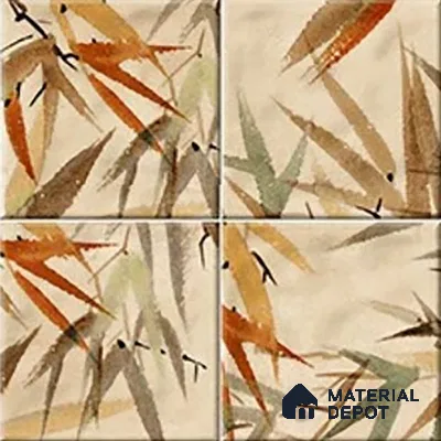 Tropical Wall Tile TL 07187 C Kenzo Nexo Imastio Deco 1 ft x 1 ft Matte Finish Ceramic Tile - 10 mm | Please Expect a Slight Variation of Pattern