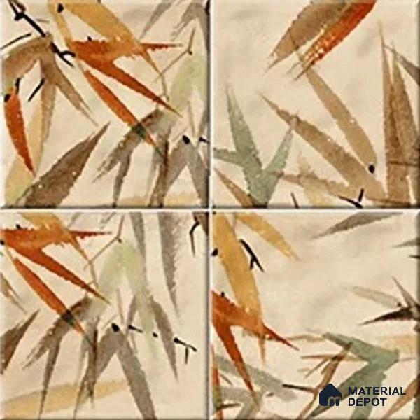 Tropical Wall Tile TL 07187 C Kenzo Nexo Imastio Deco 1 ft x 1 ft Matte Finish Ceramic Tile - 10 mm | Please Expect a Slight Variation of Pattern