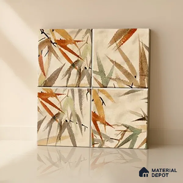 Tropical Wall Tile TL 07187 C Kenzo Nexo Imastio Deco 1 ft x 1 ft Matte Finish Ceramic Tile - 10 mm | Please Expect a Slight Variation of Pattern