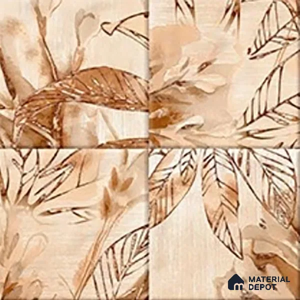 Tropical Wall Tile TL 07187 E Kenzo Nexo Kelino Deco 1 ft x 1 ft Matte Finish Ceramic Tile - 10 mm | Please Expect a Slight Variation of Pattern