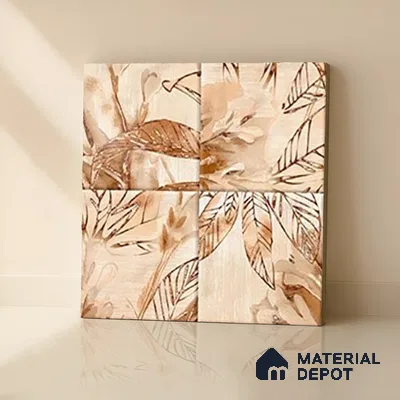 Tropical Wall Tile TL 07187 E Kenzo Nexo Kelino Deco 1 ft x 1 ft Matte Finish Ceramic Tile - 10 mm | Please Expect a Slight Variation of Pattern
