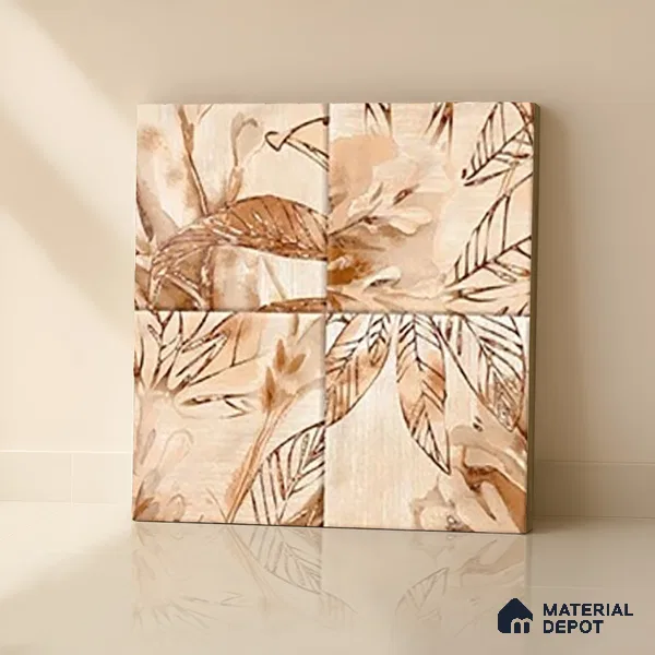 Tropical Wall Tile TL 07187 E Kenzo Nexo Kelino Deco 1 ft x 1 ft Matte Finish Ceramic Tile - 10 mm | Please Expect a Slight Variation of Pattern