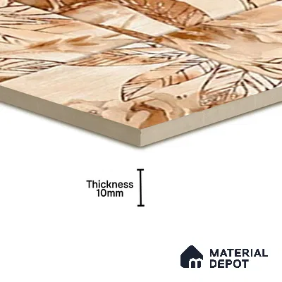 Tropical Wall Tile TL 07187 E Kenzo Nexo Kelino Deco 1 ft x 1 ft Matte Finish Ceramic Tile - 10 mm | Please Expect a Slight Variation of Pattern