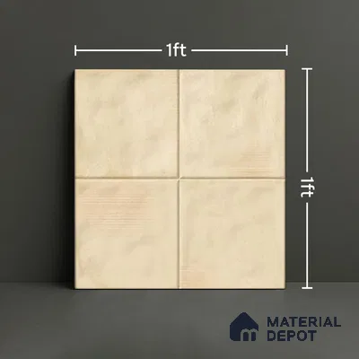 Plain Wall & Floor Tile TL 07187 F Kenzo Nexo Lena Lt 1 ft x 1 ft Matte Finish Ceramic Tile - 10 mm