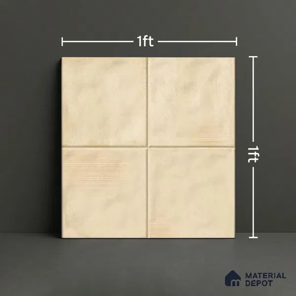 Plain Wall & Floor Tile TL 07187 F Kenzo Nexo Lena Lt 1 ft x 1 ft Matte Finish Ceramic Tile - 10 mm
