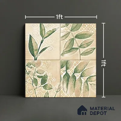 TL 07187 G Kenzo Nexo Lena Deco 1 ft x 1 ft Matte Finish Ceramic Tile - 10 mm