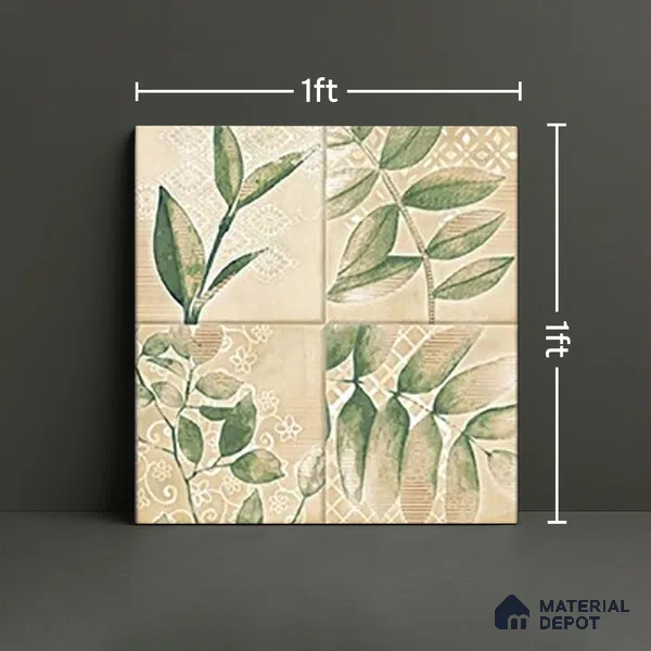 TL 07187 G Kenzo Nexo Lena Deco 1 ft x 1 ft Matte Finish Ceramic Tile - 10 mm