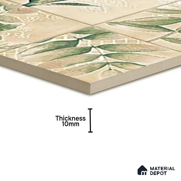 TL 07187 G Kenzo Nexo Lena Deco 1 ft x 1 ft Matte Finish Ceramic Tile - 10 mm