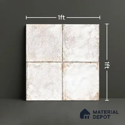 Stone Wall & Floor TL 07187 H Kenzo Nexo Megan Lt 1 ft x 1 ft Matte Finish Ceramic Tile - 10 mm