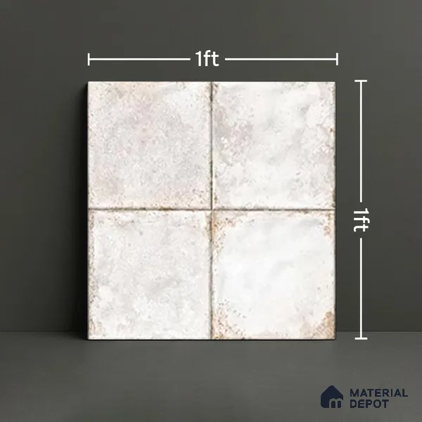 Stone Wall & Floor TL 07187 H Kenzo Nexo Megan Lt 1 ft x 1 ft Matte Finish Ceramic Tile - 10 mm