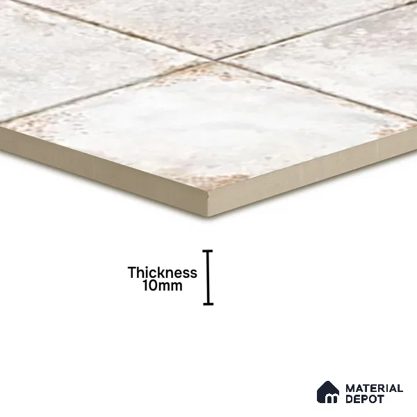 Stone Wall & Floor TL 07187 H Kenzo Nexo Megan Lt 1 ft x 1 ft Matte Finish Ceramic Tile - 10 mm