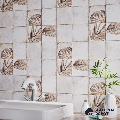 Stone Wall & Floor TL 07187 H Kenzo Nexo Megan Lt 1 ft x 1 ft Matte Finish Ceramic Tile - 10 mm