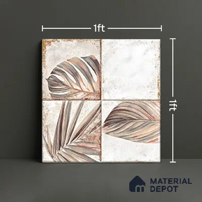 TL 07187 I Kenzo Nexo Megan Deco 1 ft x 1 ft Matte Finish Ceramic Tile - 10 mm