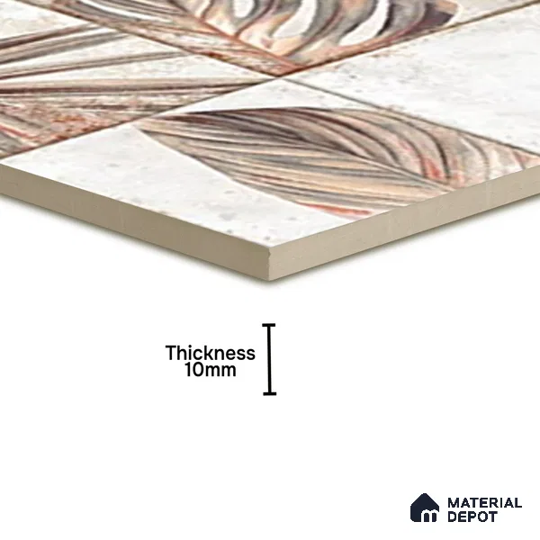 TL 07187 I Kenzo Nexo Megan Deco 1 ft x 1 ft Matte Finish Ceramic Tile - 10 mm