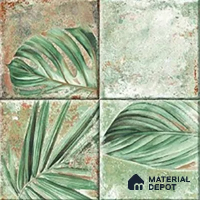 TL 07187 K Kenzo Nexo Mountain Deco 1 ft x 1 ft Matte Finish Ceramic Tile - 10 mm