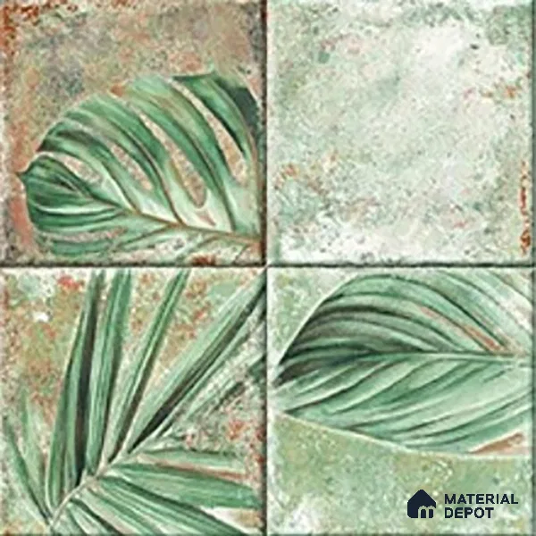 TL 07187 K Kenzo Nexo Mountain Deco 1 ft x 1 ft Matte Finish Ceramic Tile - 10 mm