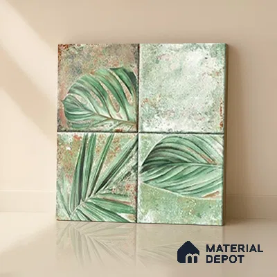 TL 07187 K Kenzo Nexo Mountain Deco 1 ft x 1 ft Matte Finish Ceramic Tile - 10 mm