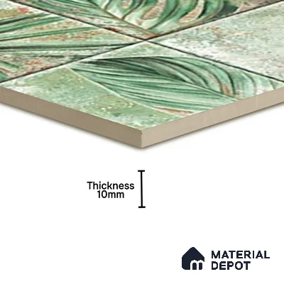 TL 07187 K Kenzo Nexo Mountain Deco 1 ft x 1 ft Matte Finish Ceramic Tile - 10 mm