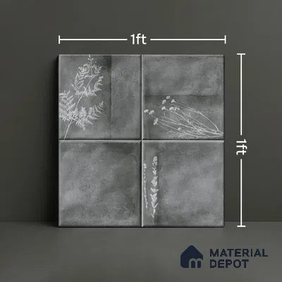 TL 07187 M Kenzo Nexo Slate 1 ft x 1 ft Matte Finish Ceramic Tile - 10 mm