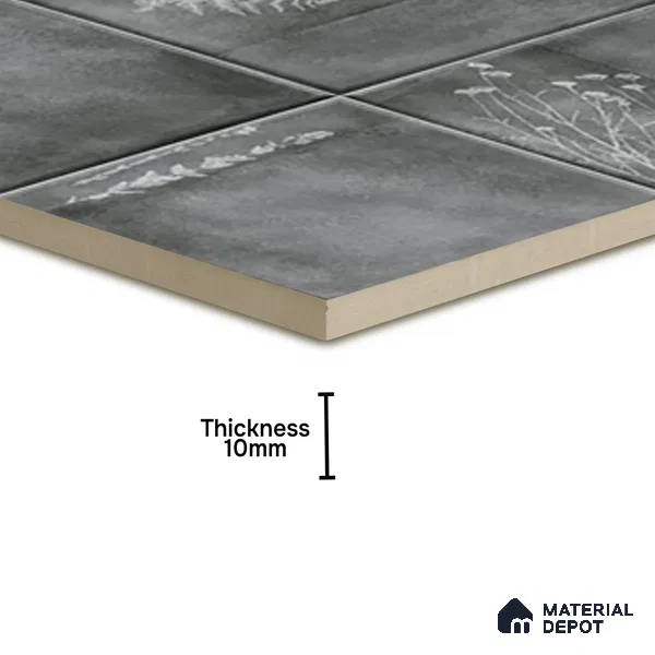 TL 07187 M Kenzo Nexo Slate 1 ft x 1 ft Matte Finish Ceramic Tile - 10 mm