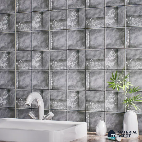 TL 07187 M Kenzo Nexo Slate 1 ft x 1 ft Matte Finish Ceramic Tile - 10 mm