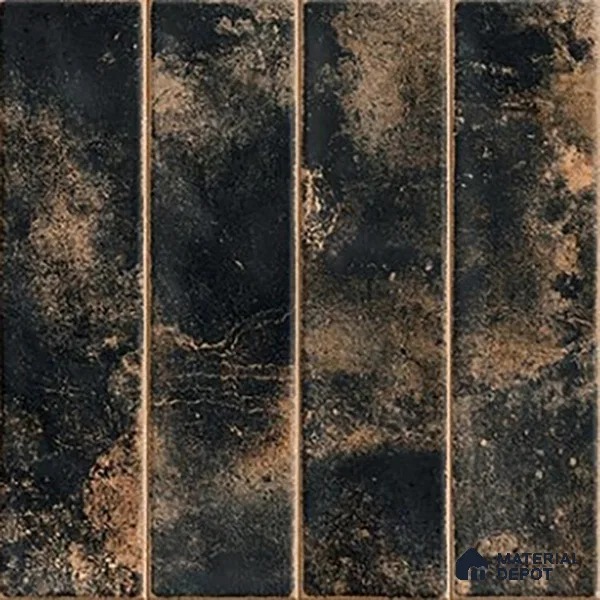 Faux Subway Wall Tile TL 07190 Tikal Nexo Ebony 1 ft x 1 ft Matte Finish Ceramic Tile - 10 mm | Suitable For Kitchen & Bathroom