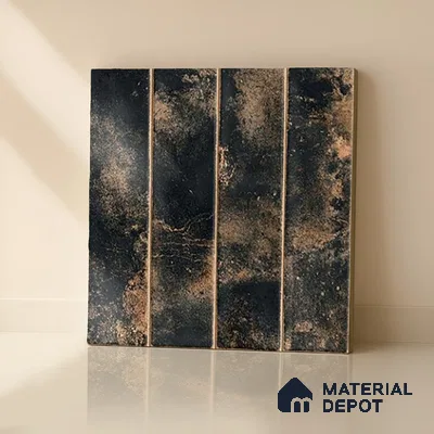Faux Subway Wall Tile TL 07190 Tikal Nexo Ebony 1 ft x 1 ft Matte Finish Ceramic Tile - 10 mm | Suitable For Kitchen & Bathroom