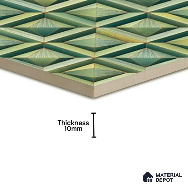 TL 07189 Prism Nexo Pine 1 ft x 1 ft Matte Finish Ceramic Tile - 10 mm