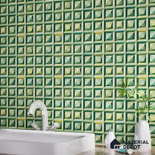 TL 07189 Prism Nexo Pine 1 ft x 1 ft Matte Finish Ceramic Tile - 10 mm