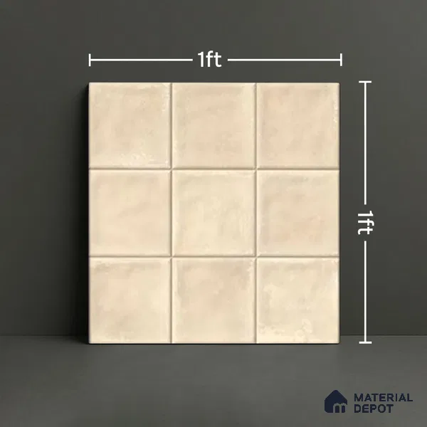 TL 07186 Filo Nexo Berta Lt 1 ft x 1 ft Matte Finish Ceramic Tile - 10 mm