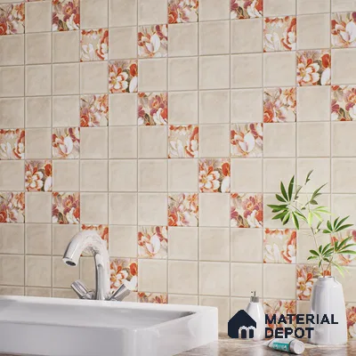 TL 07186 Filo Nexo Berta Lt 1 ft x 1 ft Matte Finish Ceramic Tile - 10 mm