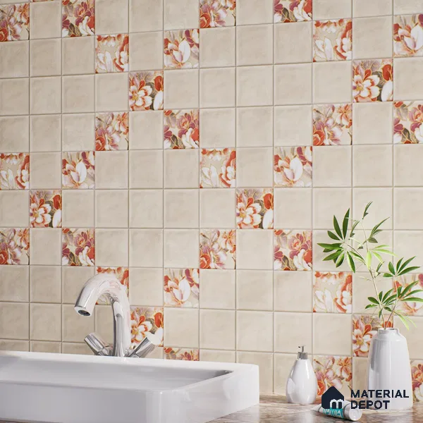 TL 07186 Filo Nexo Berta Lt 1 ft x 1 ft Matte Finish Ceramic Tile - 10 mm