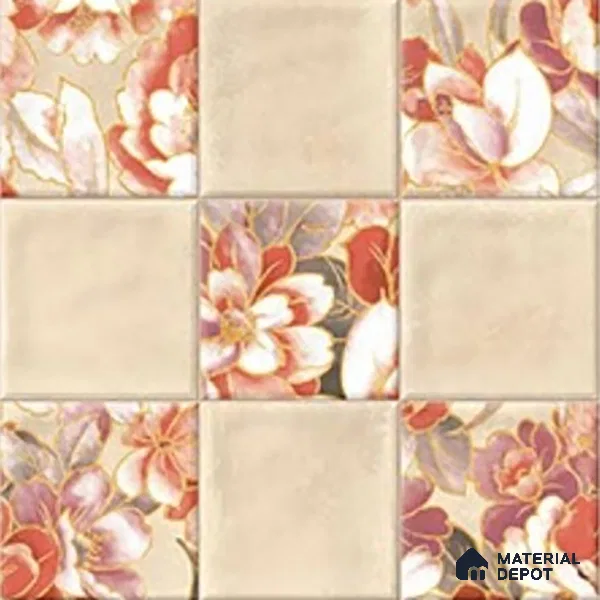 TL 07186 B Filo Nexo Berta Deco 1 ft x 1 ft Matte Finish Ceramic Tile - 10 mm
