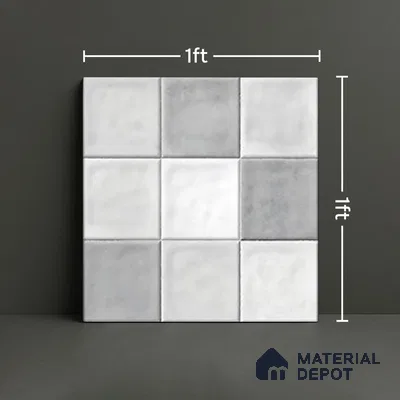 TL 07186 C Filo Nexo Ebro Lt 1 ft x 1 ft Matte Finish Ceramic Tile - 10 mm
