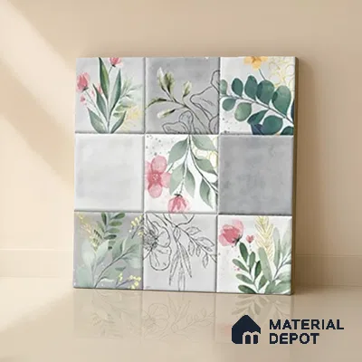 TL 07186 D Filo Nexo Ebro Deco 1 ft x 1 ft Matte Finish Ceramic Tile - 10 mm