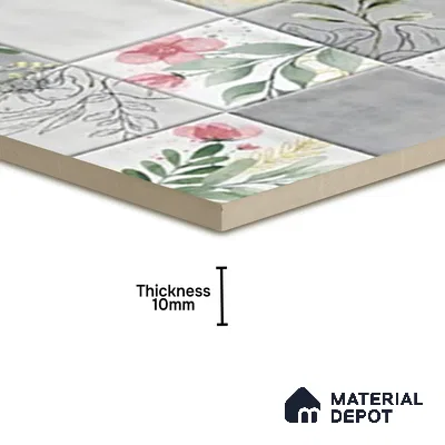 TL 07186 D Filo Nexo Ebro Deco 1 ft x 1 ft Matte Finish Ceramic Tile - 10 mm