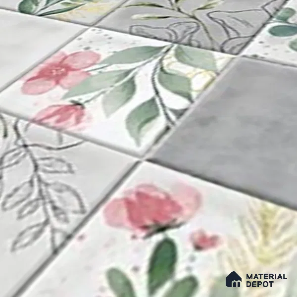 TL 07186 D Filo Nexo Ebro Deco 1 ft x 1 ft Matte Finish Ceramic Tile - 10 mm