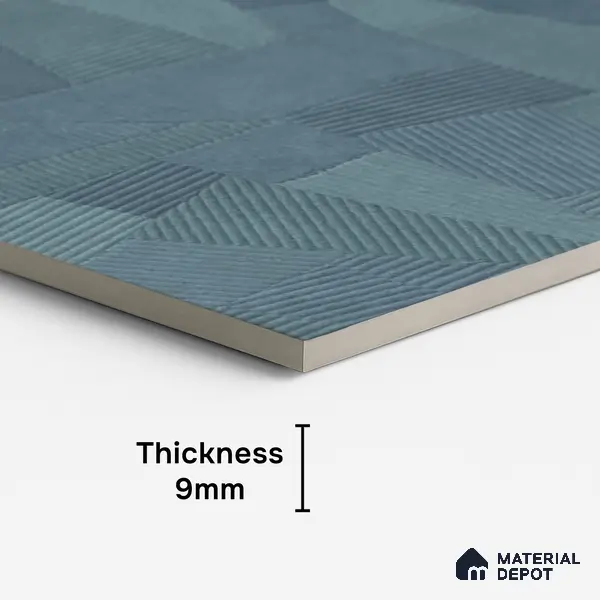 Punch Floor & Wall Tile TL 07889 Levels Aqua Decor - 1 4 ft x 2 ft Matte Finish Vitrified Tile - 9 mm  | Suitable For living Room, Bedroom, Bathroom