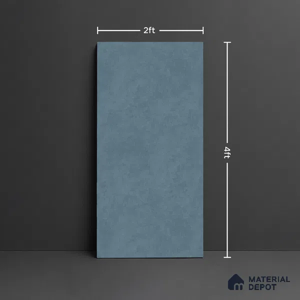 Cement Floor & Wall Tile TL 07889 B Levels Aqua 4 ft x 2 ft Matte Finish Endless Vitrified Tile - 9 mm  | Suitable For living Room, Bedroom, Bathroom