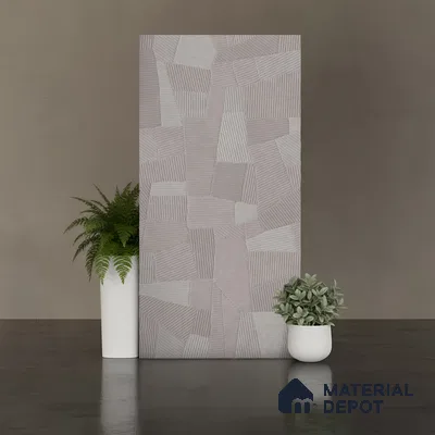 Punch Floor & Wall Tile TL 07897 Levels Steel Decor - 1 4 ft x 2 ft Matte Finish Vitrified Tile - 9 mm  | Suitable For living Room, Bedroom, Bathroom