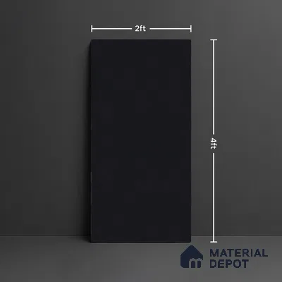 Stone Floor & Wall Tile TL 07891 B Levels Black 4 ft x 2 ft Matte Finish Endless Vitrified Tile - 9 mm  | Suitable For living Room, Bedroom, Bathroom