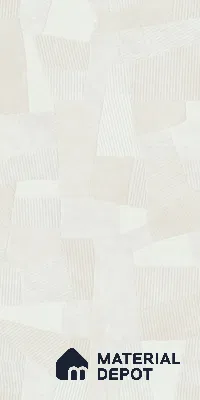 Punch Floor & Wall Tile TL 07899 Levels White Decor - 1 4 ft x 2 ft Matte Finish Vitrified Tile - 9 mm  | Suitable For living Room, Bedroom, Bathroom