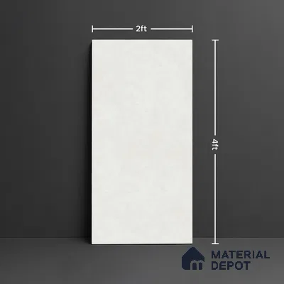 Stone Floor & Wall Tile TL 07899 B Levels White 4 ft x 2 ft Matte Finish Endless Vitrified Tile - 9 mm  | Suitable For living Room, Bedroom, Bathroom (Sample)